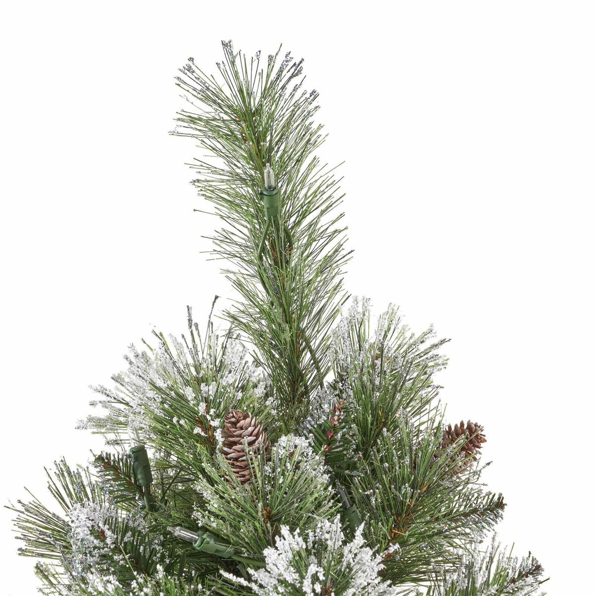 7.5-foot Cashmere Pine and Mixed Needles Hinged Artificial Christmas Tree with S