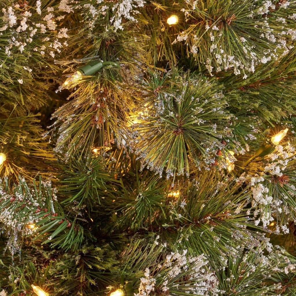 7.5-foot Cashmere Pine and Mixed Needles Hinged Artificial Christmas Tree with S
