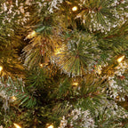 7.5-foot Cashmere Pine and Mixed Needles Hinged Artificial Christmas Tree with S