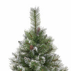 7.5-foot Cashmere Pine and Mixed Needles Hinged Artificial Christmas Tree with S