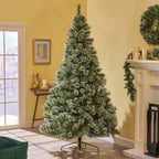 7.5-foot Cashmere Pine and Mixed Needles Hinged Artificial Christmas Tree with S