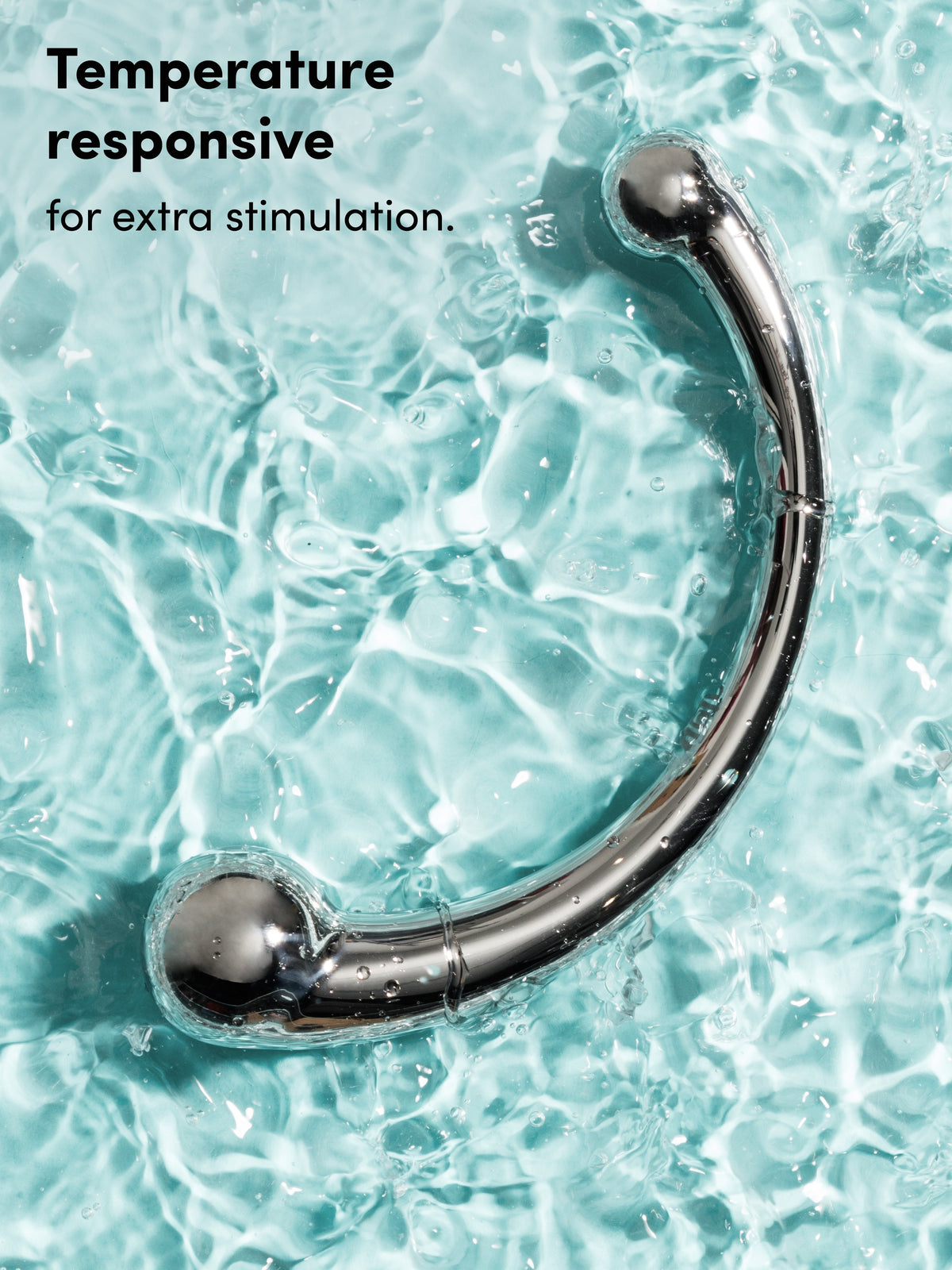 njoy Pure Wand Stainless Steel Dildo, Silver