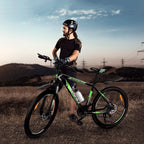 27.5 In., Wheel, Mountain Bike 21 Speeds with Aluminum Frame Suspension Fork Bicycle with Derailleur System Mechanical Disc Brakes