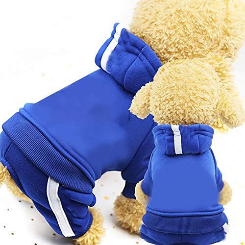 ZQ House 2 PCS Pet Dog Clothes for Dogs Overalls Pet Jumpsuit Puppy Cat Clothing for Dog Coat Thick Pets Dogs Clothing, Size:S Toys