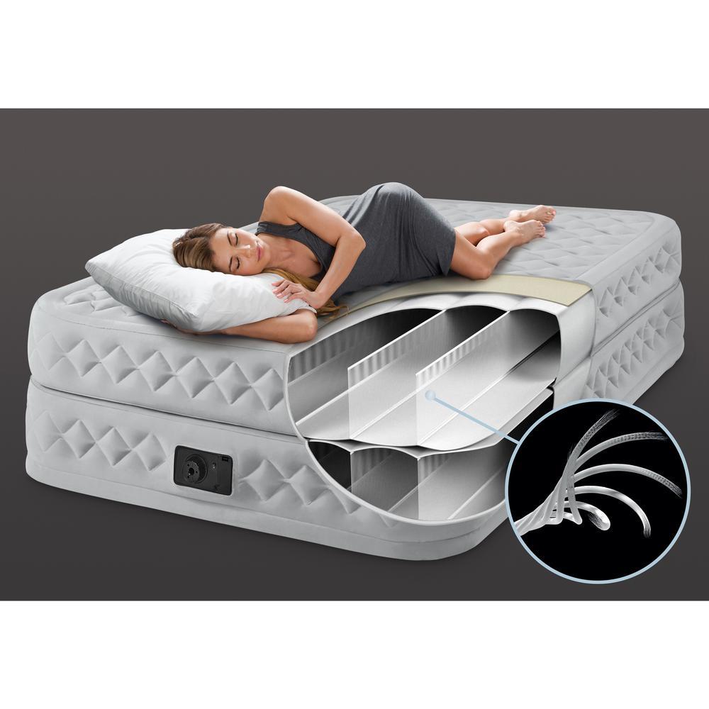 Queen Supreme Air Flow Bed Airbed Mattress with -In Pump (2-Pack)