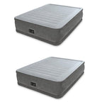 Queen Comfort Plush Elevated Mattress Airbed with -In Pump (2-Pack)