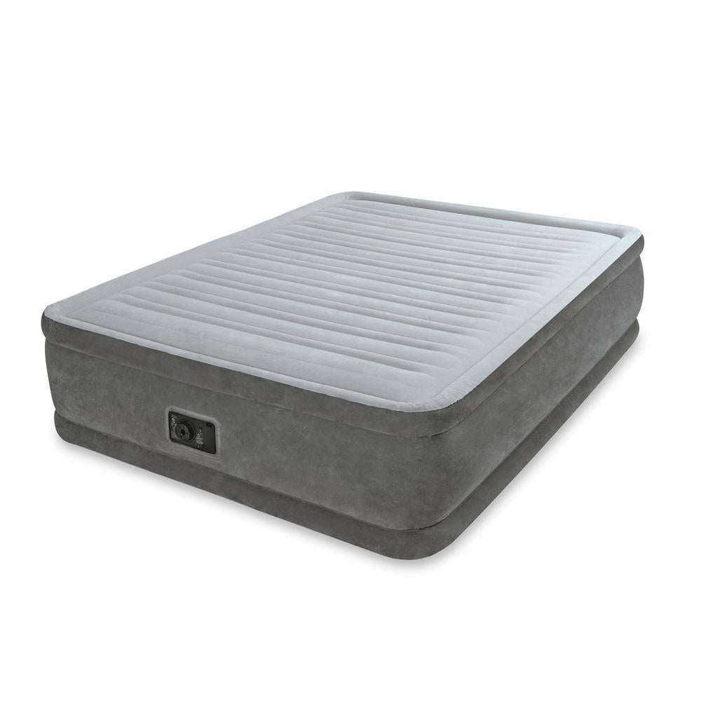 Queen Comfort Plush Elevated Mattress Airbed with -In Pump (2-Pack)