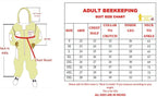 massive bee store beekeeping three layer fully ventilated suit with different option of veil fencing veil or round veil and suit colors (l, khaki round veil)