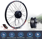 BAFANG 48V 500W Front Hub Motor Electric Bike Conversion Kit for 20 26 27.5 700c inch Wheel Drive Engine with LCD Display with Battery and Charger