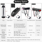 BAFANG 48V 500W Front Hub Motor Electric Bike Conversion Kit for 20 26 27.5 700c inch Wheel Drive Engine with LCD Display with Battery and Charger