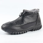 Men Waterproof Plush Warm Lining Comfy Casual Ankle Boots