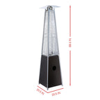 40000 BTU Patio Pyramid Flame Heater
