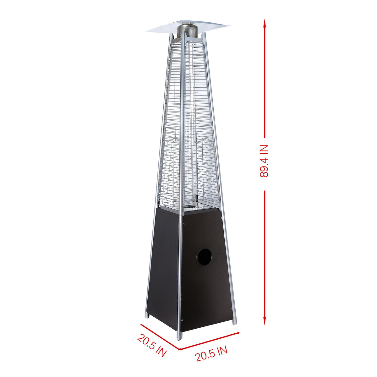 40000 BTU Patio Pyramid Flame Heater