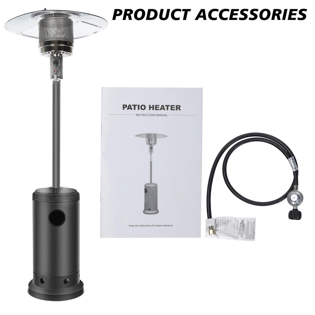 Clearance Items Outdoor Patio Heater With Wheels,Propane 46,000 BTU Premium Outdoor Patio Heater