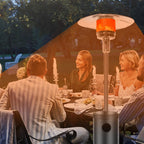 DJKDJL Outdoor Patio Heater With Wheels,Propane 46,000 BTU Premium Outdoor Patio Heater, Gray, 87*46*46CM