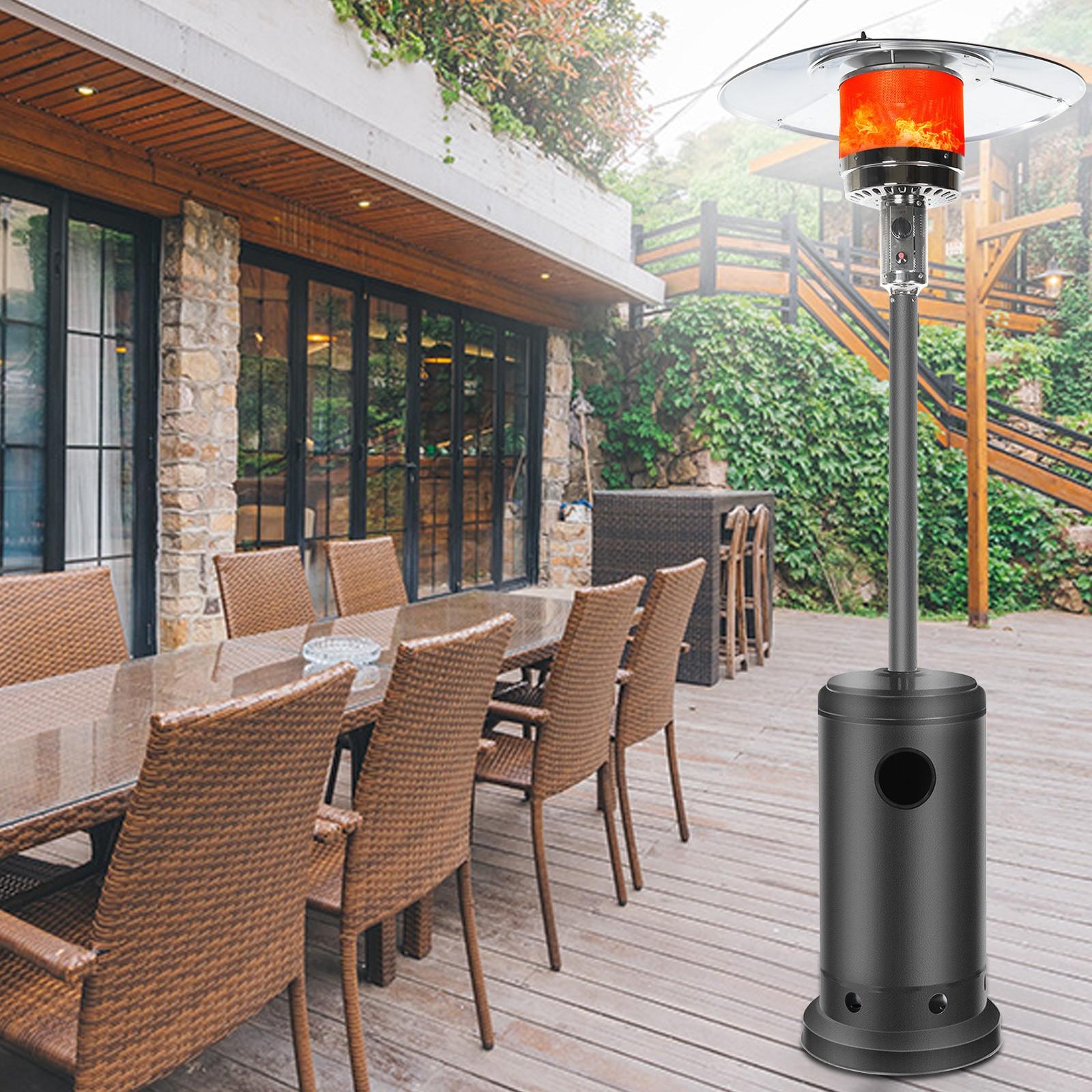 Clearance Items Outdoor Patio Heater With Wheels,Propane 46,000 BTU Premium Outdoor Patio Heater