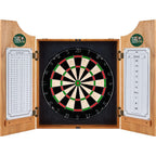University of Miami Smoke 20.5 in. Wood Dart Cabinet Set