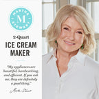 Ice Cream Maker, 2 Quart Double-Insulated Freezer Bowl, Sorbet & Frozen Yogurt, Ready in 20 Minutes, Mix-Ins Chute, Easy to Clean, Linen Cream