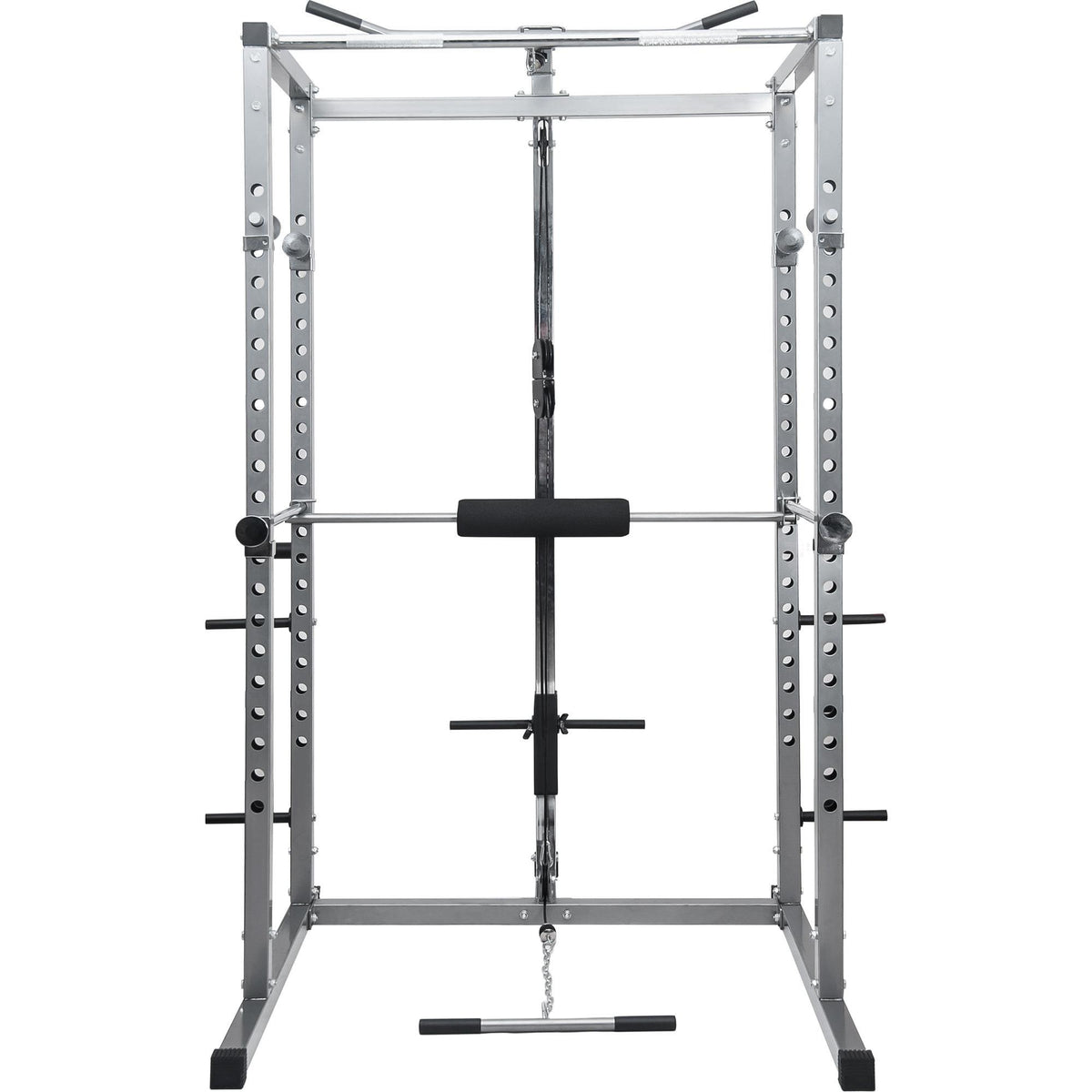 Labymos Multi-Function Power Cawith Lat Pull-Down and Low Row Home Gym Equipement Olympic Squat Cafor Weight Training