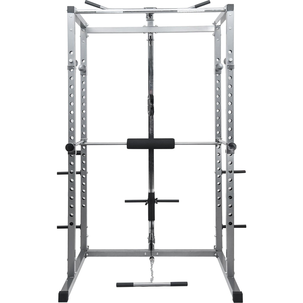 Dodocool Multi Function Power Cawith Lat Pull Down and Low Row Home Gym Equipement Olympic Squat Cafor Weight Training