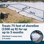 airmax muckaway natural pond muck remover – safely clears muck and sludge from beaches and shorelines; fish, plant and wildlife friendly – 6 month supply, 16 scoops