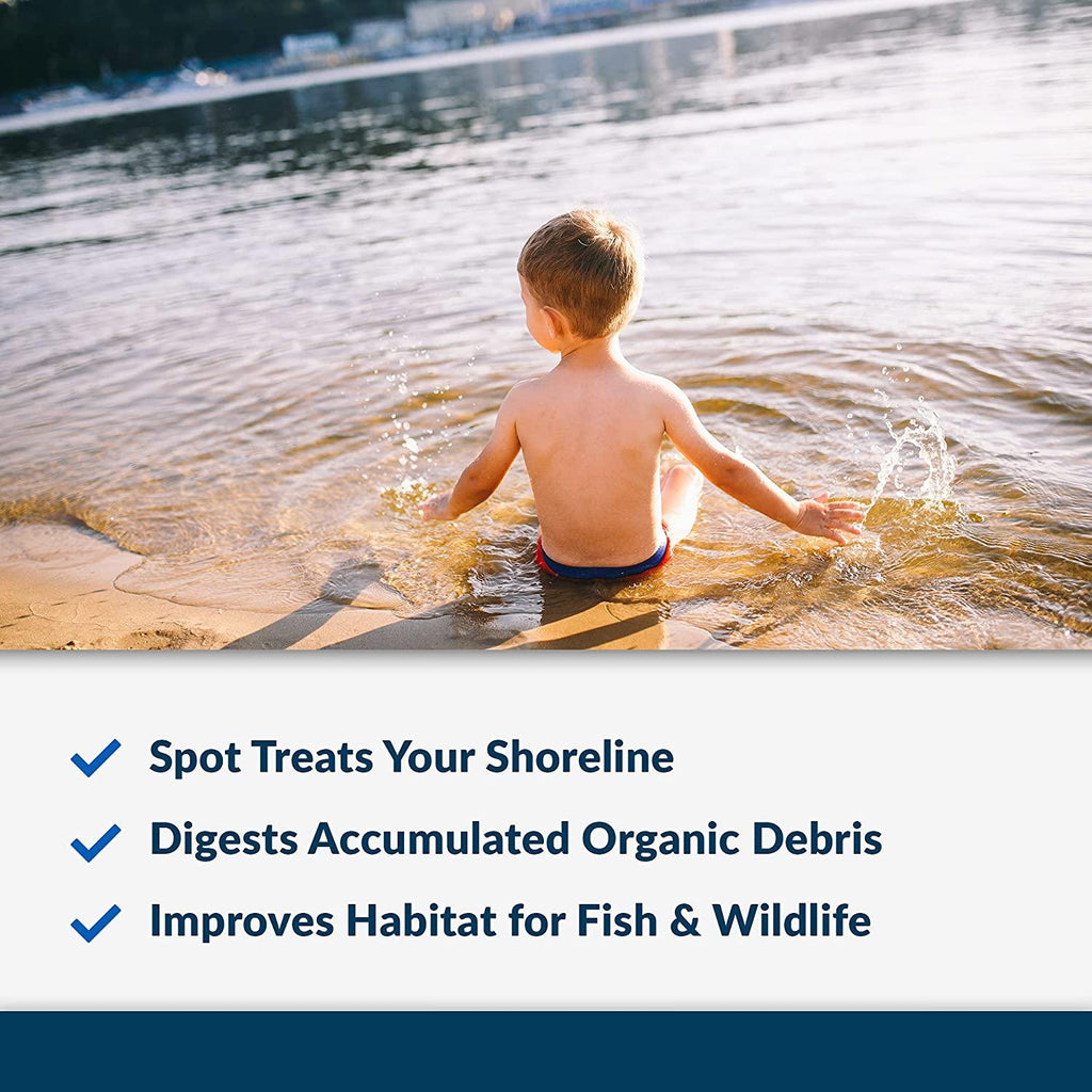 airmax muckaway natural pond muck remover – safely clears muck and sludge from beaches and shorelines; fish, plant and wildlife friendly – 6 month supply, 16 scoops
