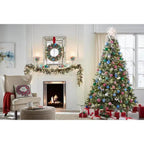 9 Ft Sparkling Amelia Pine LED Pre-Lit Artificial Christmas Tree with 600 Warm W