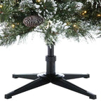 9 Ft Sparkling Amelia Pine LED Pre-Lit Artificial Christmas Tree with 600 Warm W