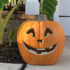 Halloween Pumpkin Lantern - Jack-O-Lantern Lights - Halloween Pumpkin Decorations - Shatterproof Waterproof Fake Pumpkin Safe for Indoor Outdoor - Perfect Halloween Party Favors