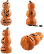 Halloween Pumpkin Lantern - Jack-O-Lantern Lights - Halloween Pumpkin Decorations - Shatterproof Waterproof Fake Pumpkin Safe for Indoor Outdoor - Perfect Halloween Party Favors