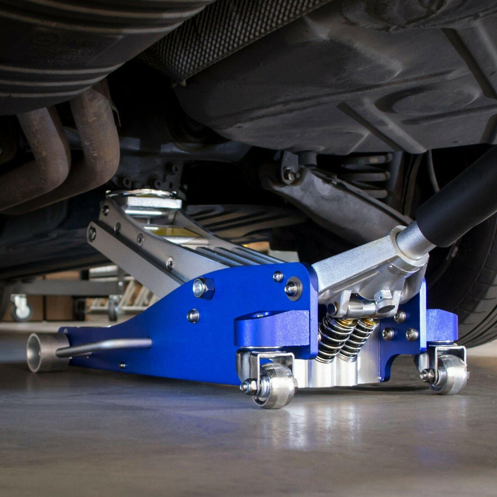 Jackco 3 Ton Low Profile Aluminum Racing Floor Jack with Aluminum Jack Stands