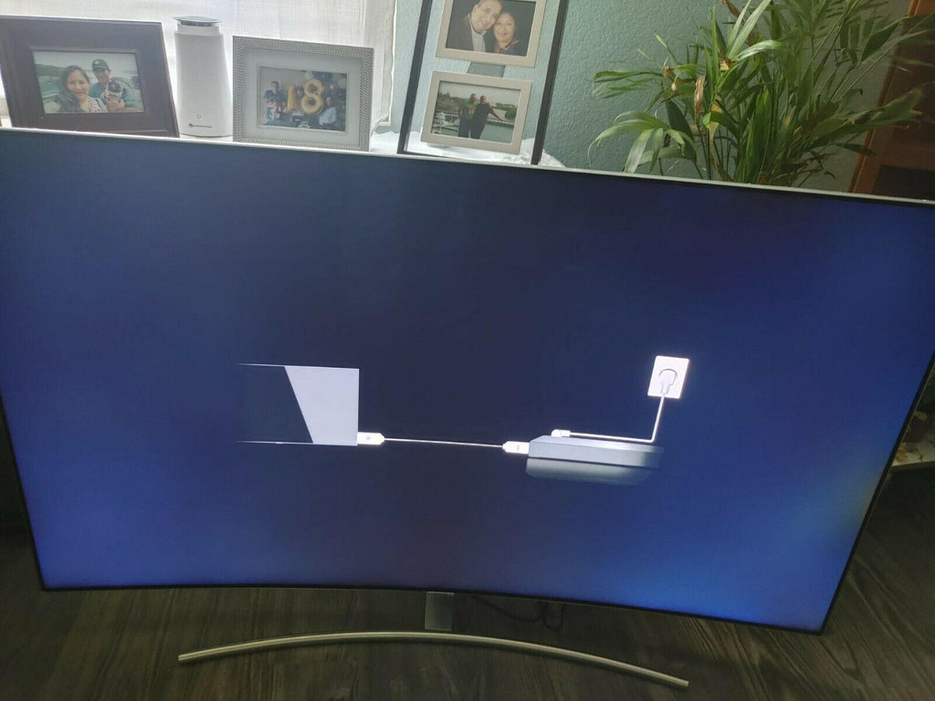 55" curved tv - samsung - qn55q7camfxza - needs one connect