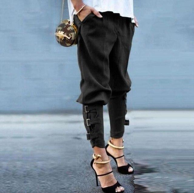Women's Clothing - 2021 Women's Casual Loose Pockets Trousers