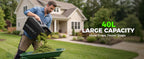 40V 17-Inch Cordless Lawn Mower, Brushless Electric Lawn Mower with Dual 4.0Ah Batteries &amp; Charger, 6 Cutting Heights, 2-in-1 Mulching &amp; Bagging