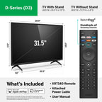 vizio 32" class d-series hd smart tv d32h-j09 (newest model)