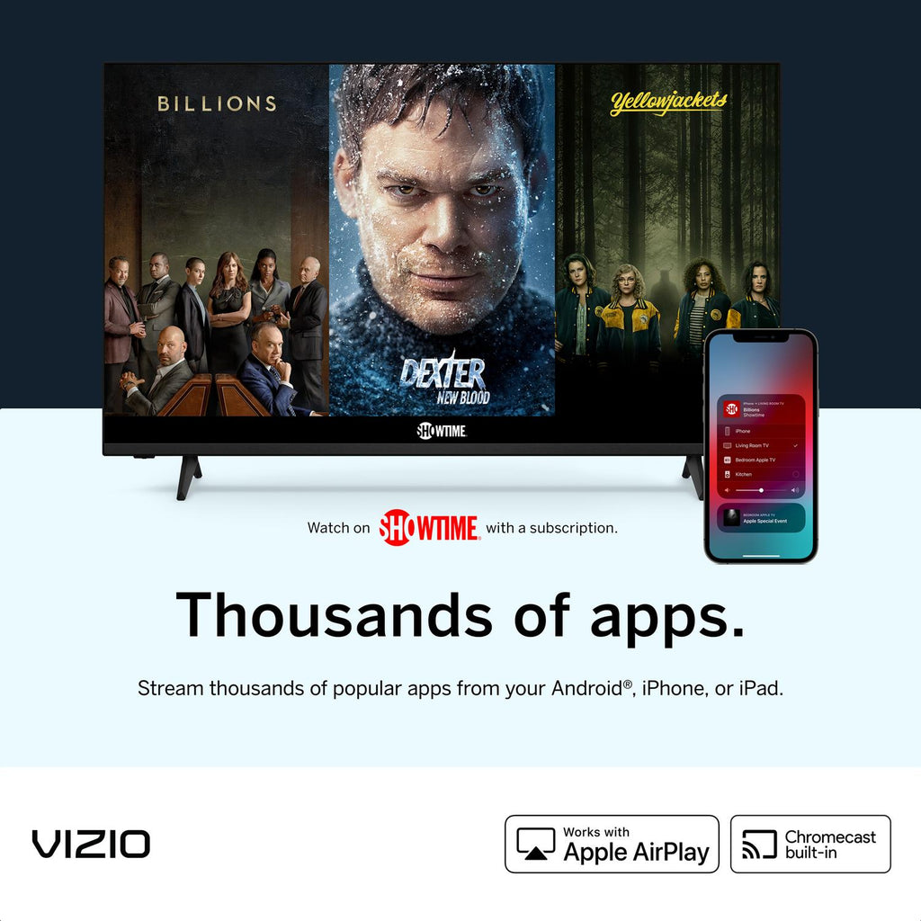 vizio 32" class d-series hd smart tv d32h-j09 (newest model)