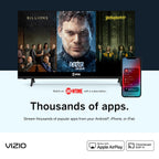 vizio 32" class d-series hd smart tv d32h-j09 (newest model)