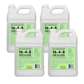 nature’s lawn &amp; garden - bio-enhanced 16-4-8 liquid lawn fertilizer for all grass types, with humic &amp; fulvic acid, molasses, and kelp seaweed - non-toxic, pet-safe (4 gallon bundle)