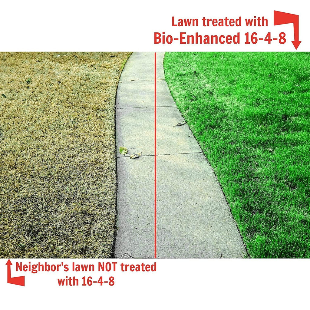 nature’s lawn &amp; garden - bio-enhanced 16-4-8 liquid lawn fertilizer for all grass types, with humic &amp; fulvic acid, molasses, and kelp seaweed - non-toxic, pet-safe (4 gallon bundle)