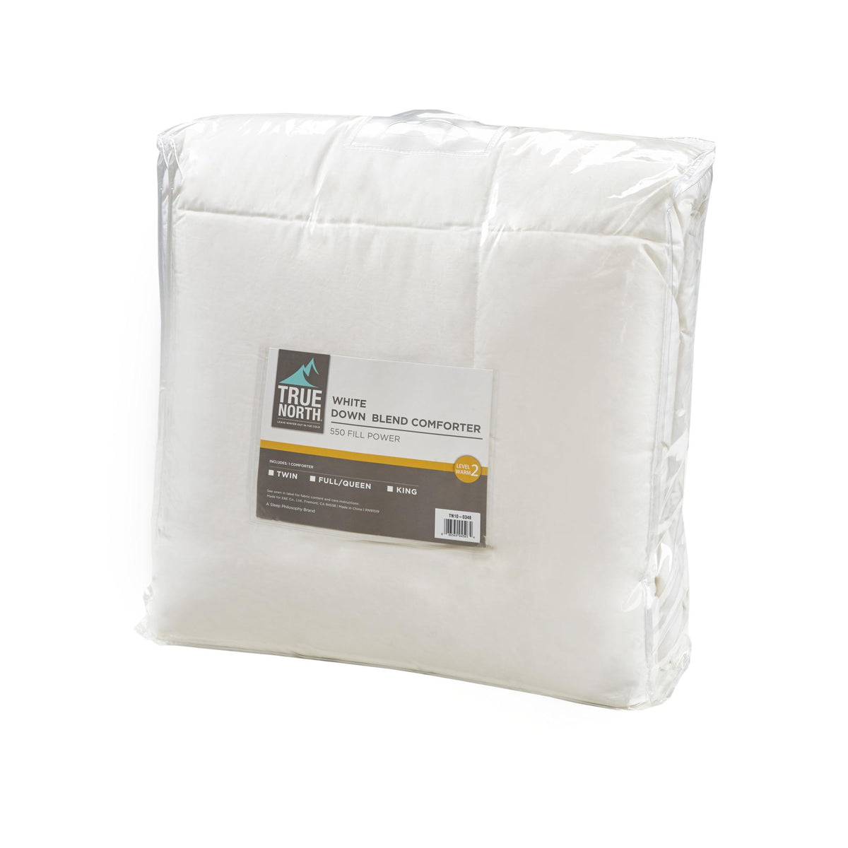 Comfort Classics All Season Exra Long Cotton Cover Down Comforter, King