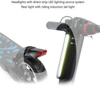 CUISIDIAO Folding Electric Scooters, Electric Bicycles for Adults Light, 350W 36V Waterproof Electric Bicycle, with One-Touch Folding System, (Color : Round, Size : 15KM)