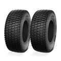 FALABELLA (2-Pcs) 24X9.50-12 6-PLY LRC Lawn Mower 24x9.5x12 Riding Machine Golf Carts 24x9.5-12 Turf Equipment &amp; Tractors Tires, Heavy Duty Turf-King, Color Sidewall