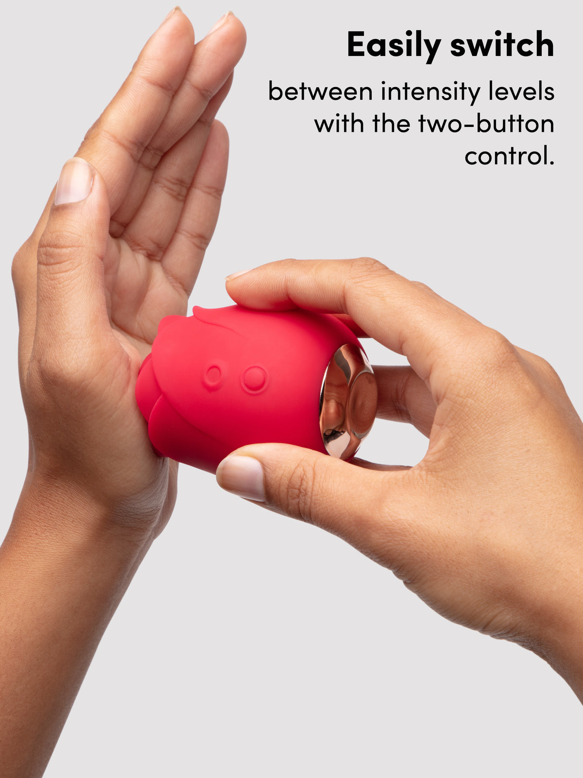 Lovehoney Rose Clitoral Suction Stimulator, Red