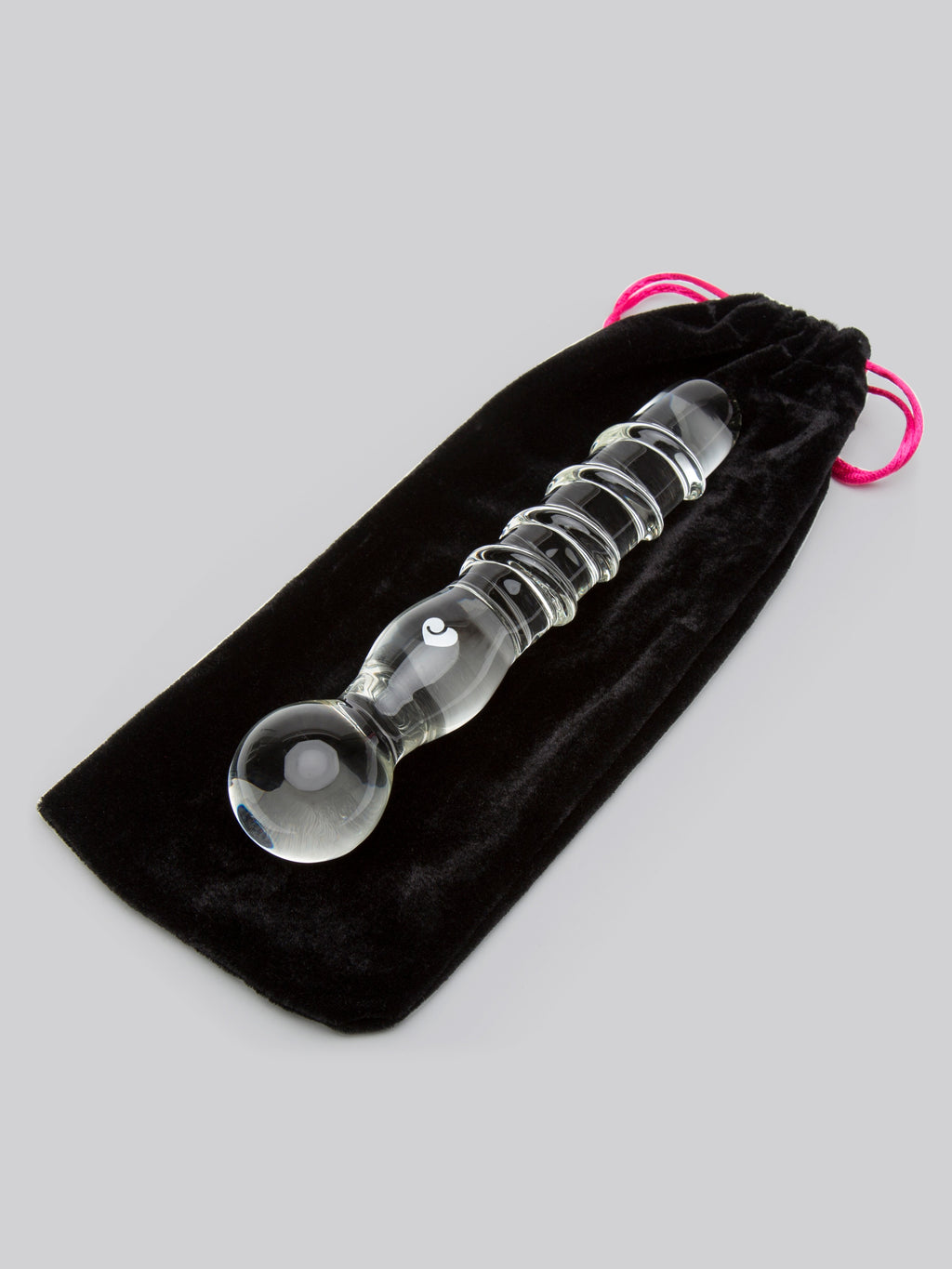 Lovehoney Textured Sensual Glass Dildo, Clear