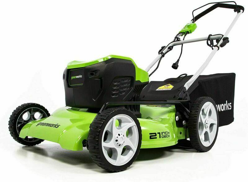 Greenworks 13 Amp 21-Inch Electric Lawn Mower, MO13B00 13