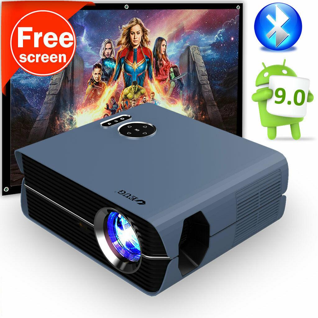 eug smart android projector 1080p home theater proyector bt netflix hdmi usb tv