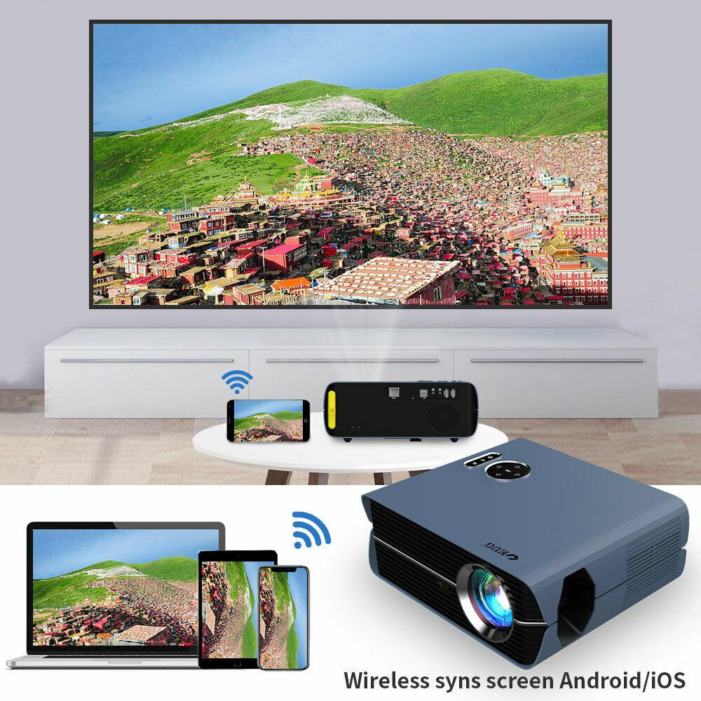 eug smart android projector 1080p home theater proyector bt netflix hdmi usb tv