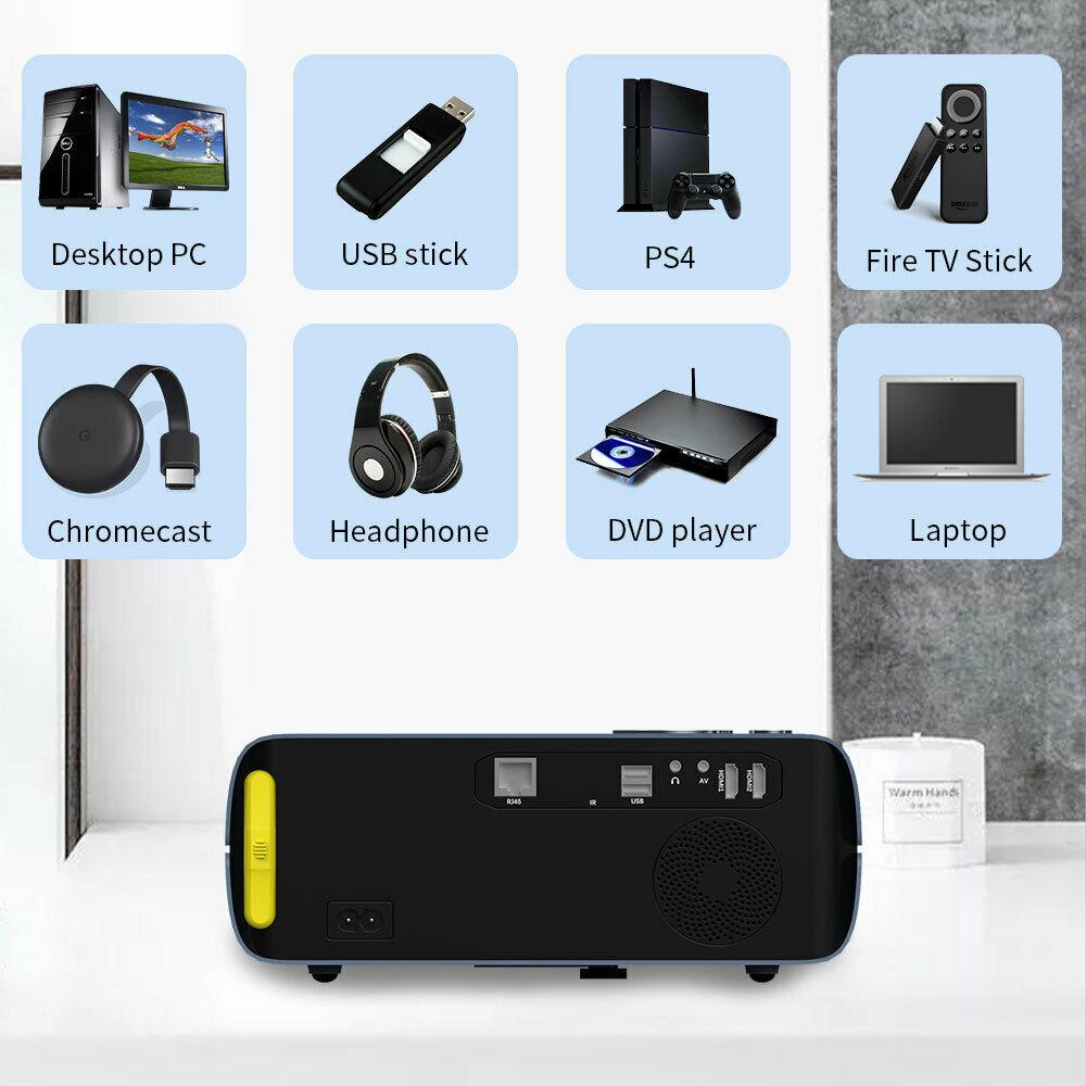 eug smart android projector 1080p home theater proyector bt netflix hdmi usb tv