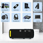 eug android 9.0 smart projector native 1080p proyector home theater bt video tv