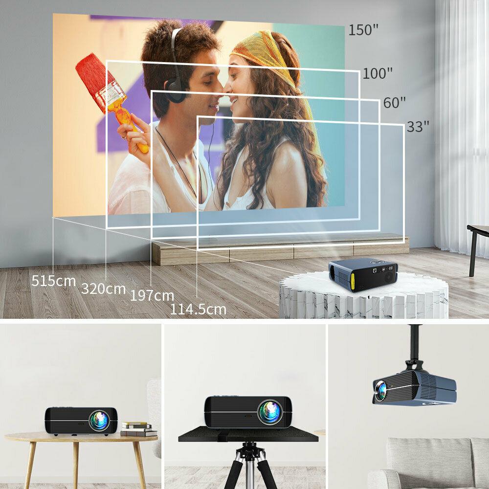 eug smart android projector 1080p home theater proyector bt netflix hdmi usb tv